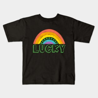 Lucky Rainbow Patrick's Day Kids T-Shirt